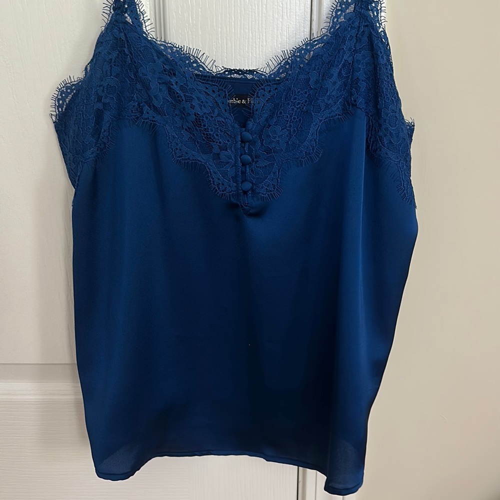 Royal blue Abercrombie A&F lace tank